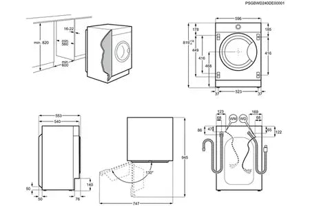Lave-linge hublot Electrolux EW7F1484BI