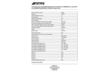 Piano de cuisson Smeg BG91X2 - UBAYE ELECTROMENAGER