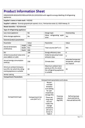 Réfrigérateur multi-portes Hisense RQ768N4GBE Freshfit
