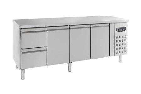 Réfrigérateur top CombiSteel Table Réfrigérée Positive avec Tiroirs à Gauche Série 700 1 à 3 Portes