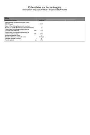 Four encastrable Miele H 7860 BP NR PRESTIGE - UBAYE ELECTROMENAGER