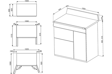 Piano de cuisson SMEG VICTORIA 100CM MIXTE NOIR - TR103BL