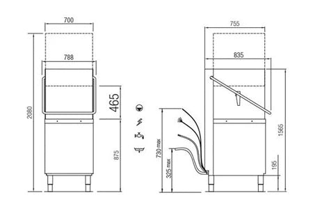 Lave-vaisselle pose libre Colged professionnel