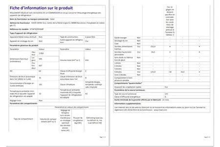 Réfrigérateur multi-portes Haier HTW7620CNMP
