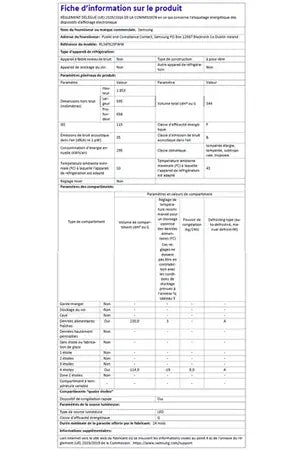 Refrigerateur congelateur en bas SAMSUNG RL34T620FWW