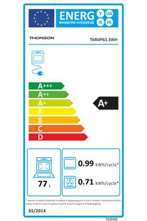 Cuisinière mixte Thomson TMMP63.3WH blanche - UBAYE ELECTROMENAGER