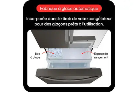 Réfrigérateur Réfrigérateur multi-portes Lg GMZ765SBHJ - Instaview Miroirmulti-portes Lg GMZ765SBHJ - Instaview Miroir