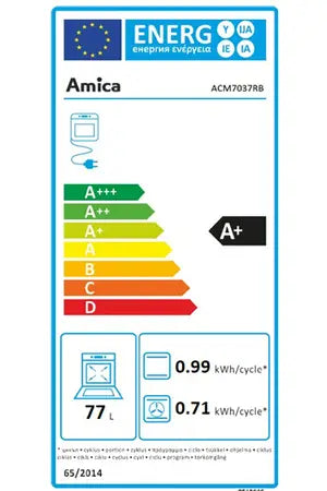 Cuisinière mixte Amica ACM7037RB - UBAYE ELECTROMENAGER