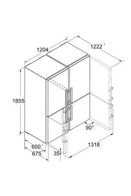Réfrigérateur américain Liebherr xccsd5250-22