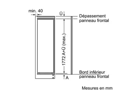 Réfrigérateur 1 porte Siemens ki81rnse0