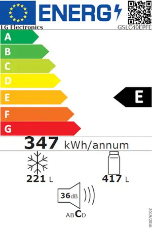 Réfrigérateur américain Lg GSLC40EPFE