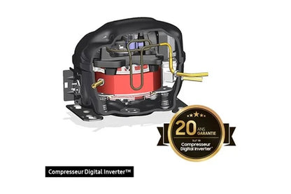 Réfrigérateur congélateur en bas Samsung RB38C776CS9