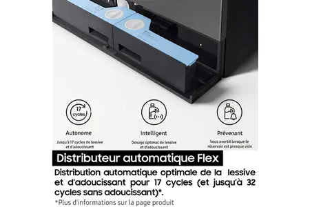 Lave-linge séchant Samsung Bespoke AI Laundry Combo WD18DB8995BZ