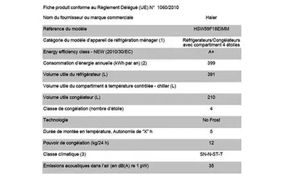 Réfrigérateur américain Haier HSW59F18EIMM
