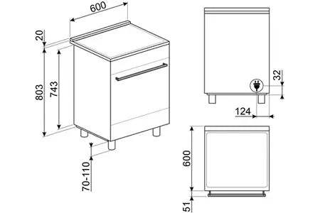 Cuisinière induction Smeg C6IPWHM2 - UBAYE ELECTROMENAGER