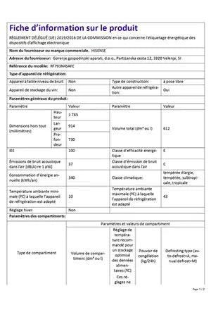 Réfrigérateur multi-portes Hisense RF793N4SAFE