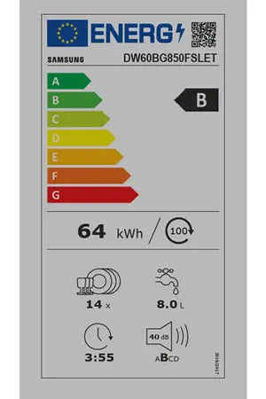 Lave-vaisselle pose libre Samsung DW60BG850FSL