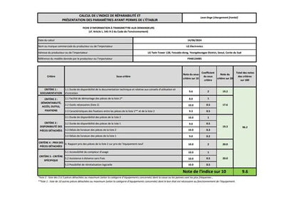 Lave-linge hublot Lg F94B15MBS