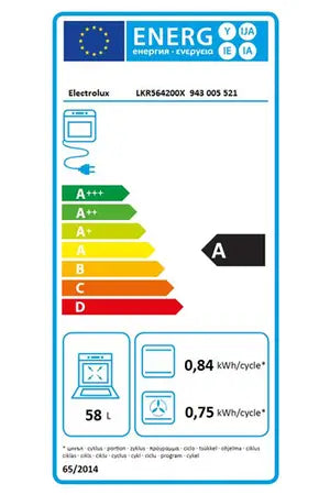 Cuisinière vitrocéramique Electrolux LKR564200X - UBAYE ELECTROMENAGER