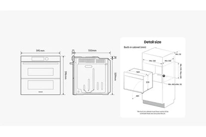 Four encastrable Samsung NV7B4550VAK BESPOKE - UBAYE ELECTROMENAGER