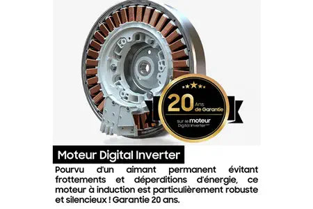 Lave-linge séchant Samsung Bespoke AI Laundry Combo WD18DB8995BZ