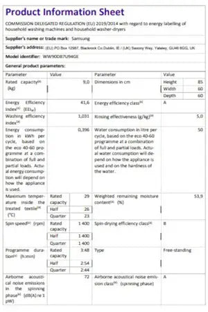 Lave-linge hublot Samsung WW90DB7U94GE BESPOKE AI - UBAYE ELECTROMENAGER