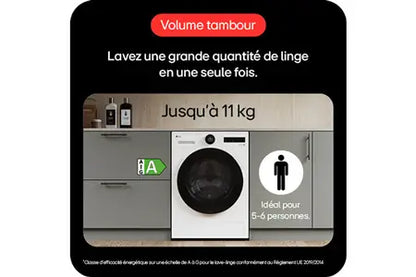 Lave-linge hublot Lg F14X71WHST
