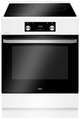 Cuisinière induction Amica ACI7005RB blanc - UBAYE ELECTROMENAGER