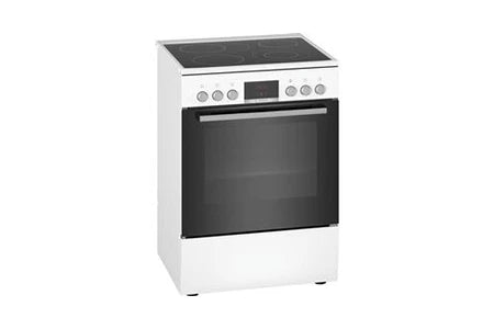 Cuisinière vitrocéramique Bosch Series 4 hkr39c220 66l électrique vitrocéramique autonome blanc - UBAYE ELECTROMENAGER