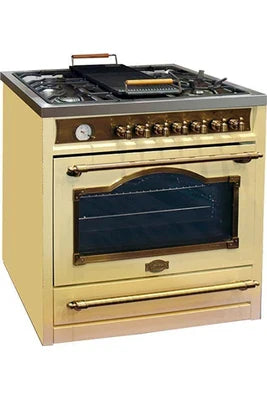 Cuisinière électrique Kaiser Cuisinière électrique - - HGE 93555 - 90cm - Four multifonction 115L - Gaz 4,5 Kw WOK - UBAYE ELECTROMENAGER