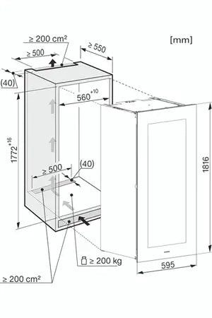 Cave de vieillissement Miele KWT 6722 IGS-1 OBSW