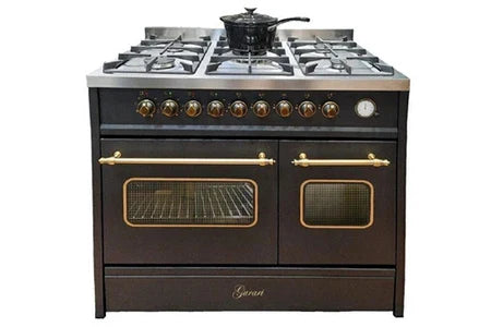 Cuisinière électrique Gurari Cuisinière à gaz électrique - - GCH E 916 Bl R - 90 cm - 8 fonctions - 5 brûleurs - UBAYE ELECTROMENAGER
