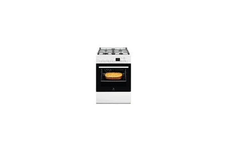 Cuisinière mixte Electrolux LKK640200W Cuisinière à gaz avec four électrique Classe A Blanc 60 x 60 cm - UBAYE ELECTROMENAGER