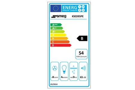 Hotte décorative murale Smeg KSED95PE - UBAYE ELECTROMENAGER