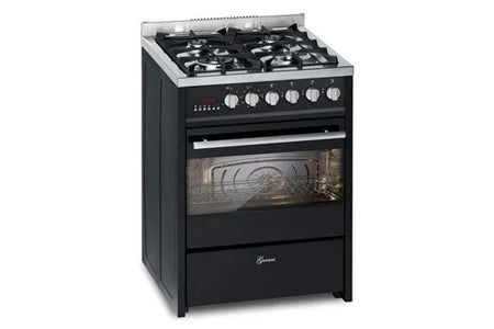 Cuisinière électrique Gurari Cuisinière à gaz - - GCH E 610 BL - Four électrique 60 L - Hotte aspirante 1000 m³/h - Noir - UBAYE ELECTROMENAGER