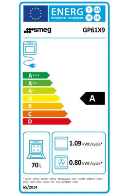Cuisinière mixte Smeg GP61X9 INOX - UBAYE ELECTROMENAGER