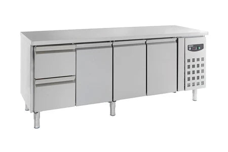 Réfrigérateur top CombiSteel Table Réfrigérée Positive avec Tiroirs à Gauche Série 700 1 à 3 Portes