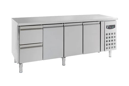 Réfrigérateur top CombiSteel Table Réfrigérée Positive avec Tiroirs à Gauche Série 700 1 à 3 Portes