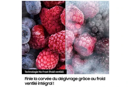 Réfrigérateur américain Samsung Refrigerateur combine RS6EDG5403S9 ventile (no frost) congélateur A cote 635 L