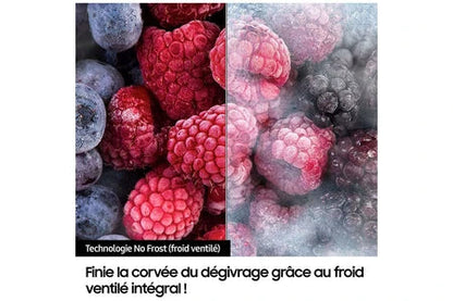 Réfrigérateur américain Samsung Refrigerateur combine RS6EDG5403S9 ventile (no frost) congélateur A cote 635 L
