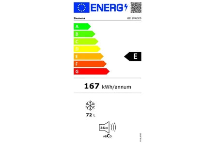 Congélateur bar Siemens GI11VADE0 - ENCASTRABLE 72CM - UBAYE ELECTROMENAGER
