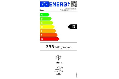Congélateur armoire Beko RFNE448E45W - UBAYE ELECTROMENAGER