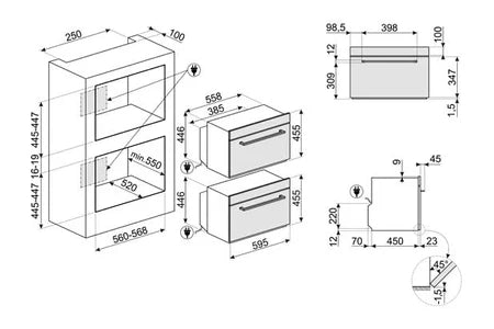 Micro-ondes combiné Smeg sf4400mcx1 - UBAYE ELECTROMENAGER