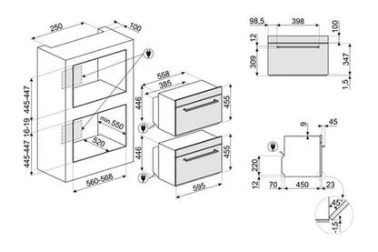 Micro-ondes combiné Smeg sf4400mcx1 - UBAYE ELECTROMENAGER