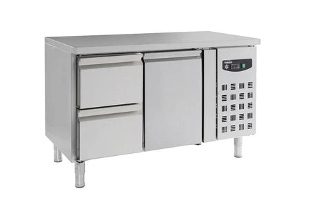 Réfrigérateur top CombiSteel Table Réfrigérée Positive avec Tiroirs à Gauche Série 700 1 à 3 Portes