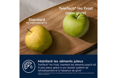 Réfrigérateur congélateur en bas Electrolux KNT6TE18S - Encastrable 177cm