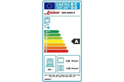 Cuisinière électrique Kaiser Cuisinière électrique HGE 93505 S Gaz 90cm/ Plaque de cuisson au gaz 115L - UBAYE ELECTROMENAGER