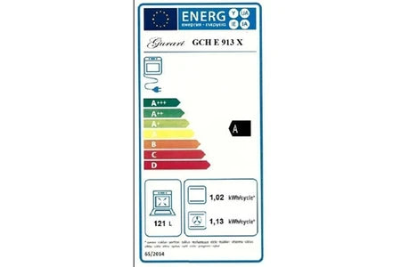 Cuisinière mixte Gurari Cuisinière à induction - - E 913 BL - 90 cm - 121L - 5 zones à induction avec booster - UBAYE ELECTROMENAGER