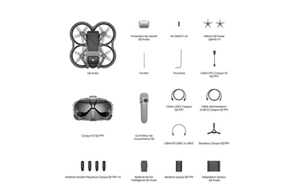 Drone DJI AVATA FLY SMART COMBO (+ FPV GOGGLES V2)