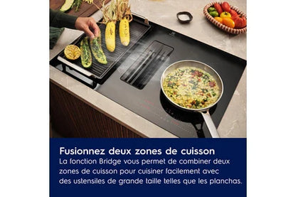 Plaque de cuisson avec hotte intégrée Electrolux KCC8344 - UBAYE ELECTROMENAGER